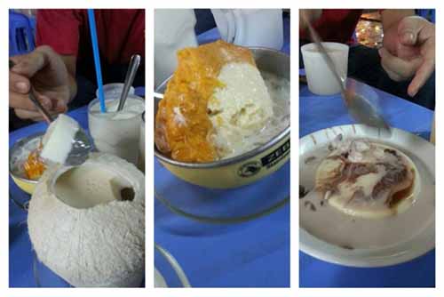 Rau cao, pumpkin/custard/milk, and soy with milk and chocolate. Crazy combinations, but crazy good!