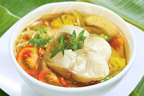 A bowl of Canh Chua Cá Lóc